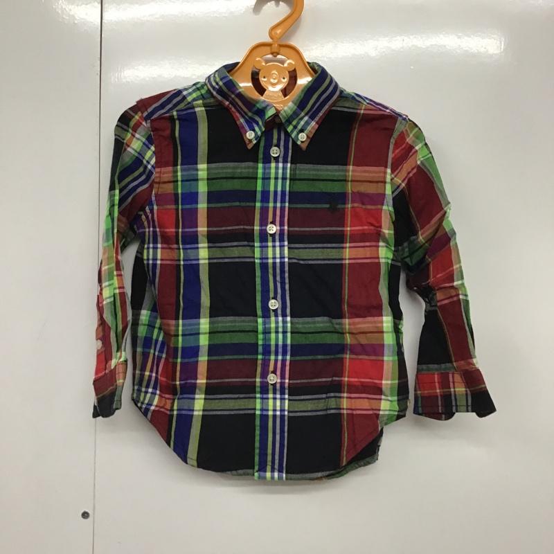 ラルフローレン RALPHLAUREN シャツ、ブラウス 長袖 320516533001 キッズ ベビー 24M ボタンダウン チェック 24M ワンポイント マルチカラー / マルチカラー /  ボーイズ USED 古着 中古 10083684