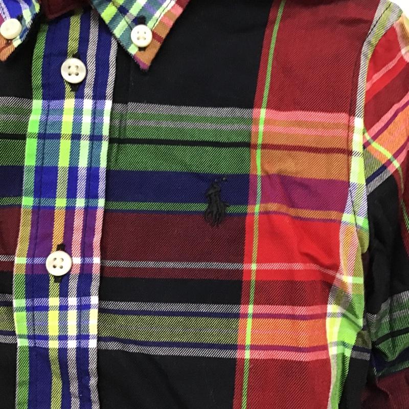 ラルフローレン RALPHLAUREN シャツ、ブラウス 長袖 320516533001 キッズ ベビー 24M ボタンダウン チェック 24M ワンポイント マルチカラー / マルチカラー /  ボーイズ USED 古着 中古 10083684