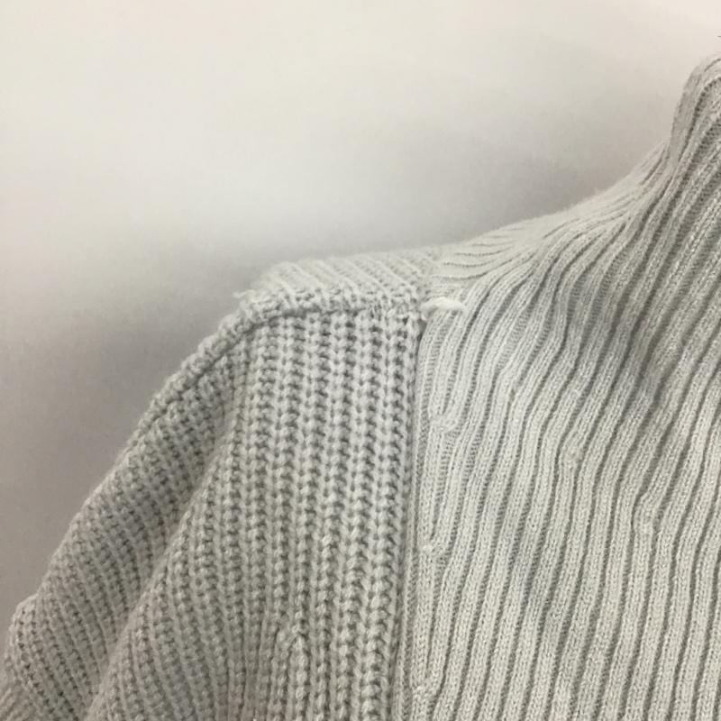 ローリーズファーム LOWRYS FARM ワンピース ロングスカート LF721008TS ハーフジップ ニットワンピース FREE 無地 灰 / グレー /  レディース USED 古着 中古 10083697