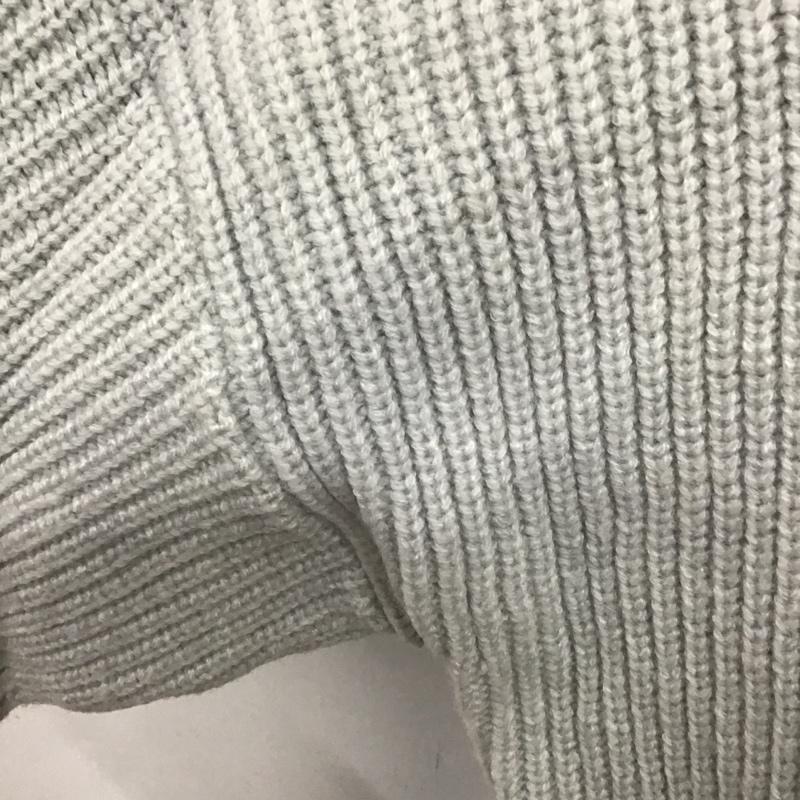 ローリーズファーム LOWRYS FARM ワンピース ロングスカート LF721008TS ハーフジップ ニットワンピース FREE 無地 灰 / グレー /  レディース USED 古着 中古 10083697
