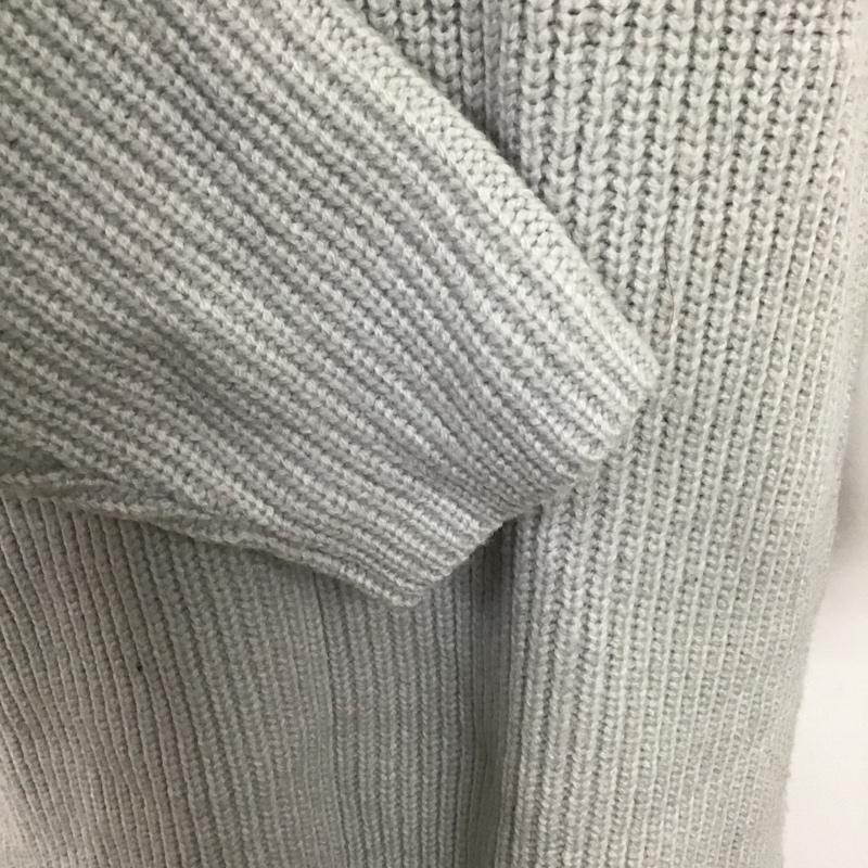 ローリーズファーム LOWRYS FARM ワンピース ロングスカート LF721008TS ハーフジップ ニットワンピース FREE 無地 灰 / グレー /  レディース USED 古着 中古 10083697
