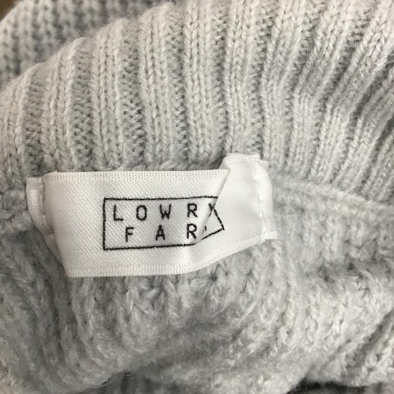 ローリーズファーム LOWRYS FARM ワンピース ロングスカート LF721008TS ハーフジップ ニットワンピース FREE 無地 灰 / グレー /  レディース USED 古着 中古 10083697