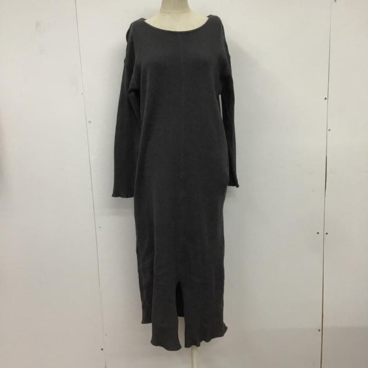アイテムズ アーバンリサーチ ITEMS URBAN RESEARCH ワンピース ロングスカート 無地 灰 / グレー /  レディース USED 古着 中古 10083811