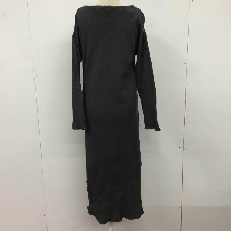 アイテムズ アーバンリサーチ ITEMS URBAN RESEARCH ワンピース ロングスカート 無地 灰 / グレー /  レディース USED 古着 中古 10083811
