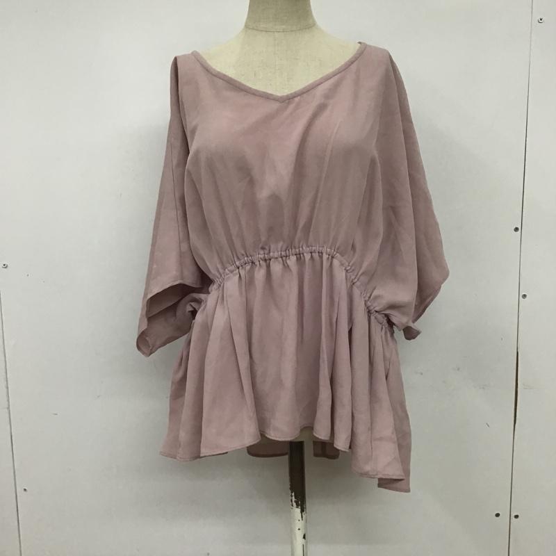 ケービーエフ KBF カットソー 半袖 無地 桃 / ピンク /  レディース USED 古着 中古 10083817