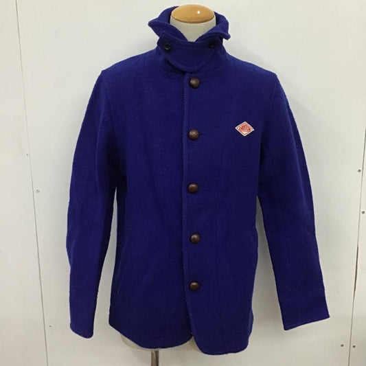 ダントン Danton ジャケット、上着 ジャケット、ブレザー JD-8237 WOM 丸襟ウールモッサジャケット ショールカラージャケット 40 ロゴ、文字 青 / ブルー /  メンズ USED 古着 中古 10083848
