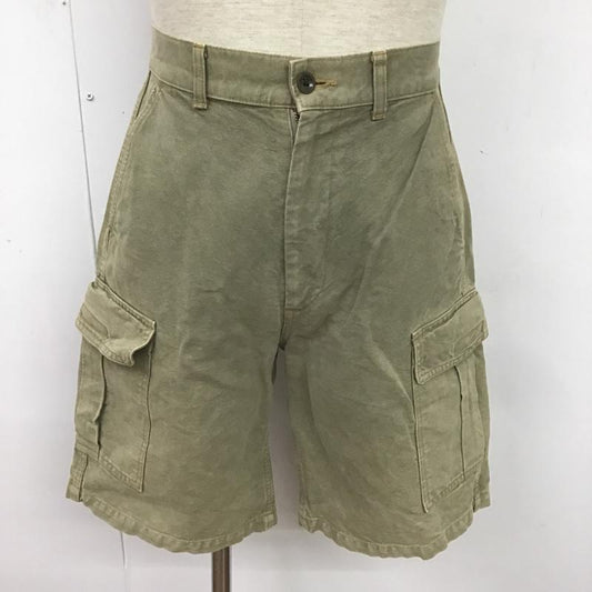 ハリウッドランチマーケット HRMARKET パンツ ショートパンツ コットンリネン 2 無地 カーキ / カーキ /  メンズ USED 古着 中古 10083875