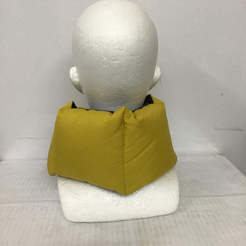 ザノースフェイス THE NORTH FACE マフラー マフラー NN71801 ヌプシ ダウンマフラー FREE ロゴ、文字 黒 / ブラック / X 黄 / イエロー /  メンズ USED 古着 中古 10083889