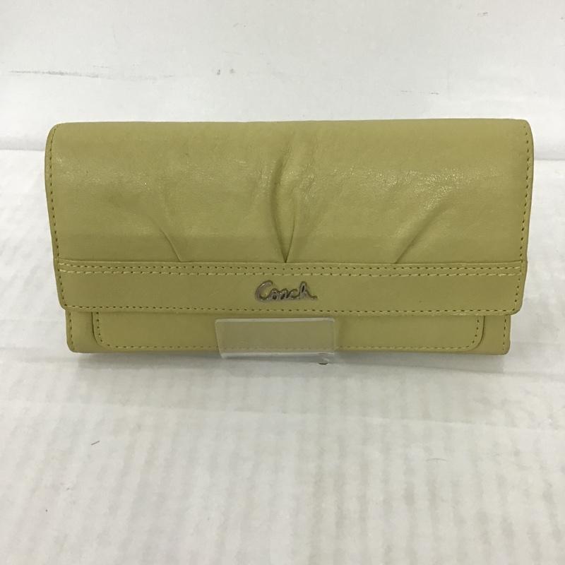 コーチ COACH 財布 長財布 ロゴ、文字 薄緑 / ライトグリーン /  レディース USED 古着 中古 10083890