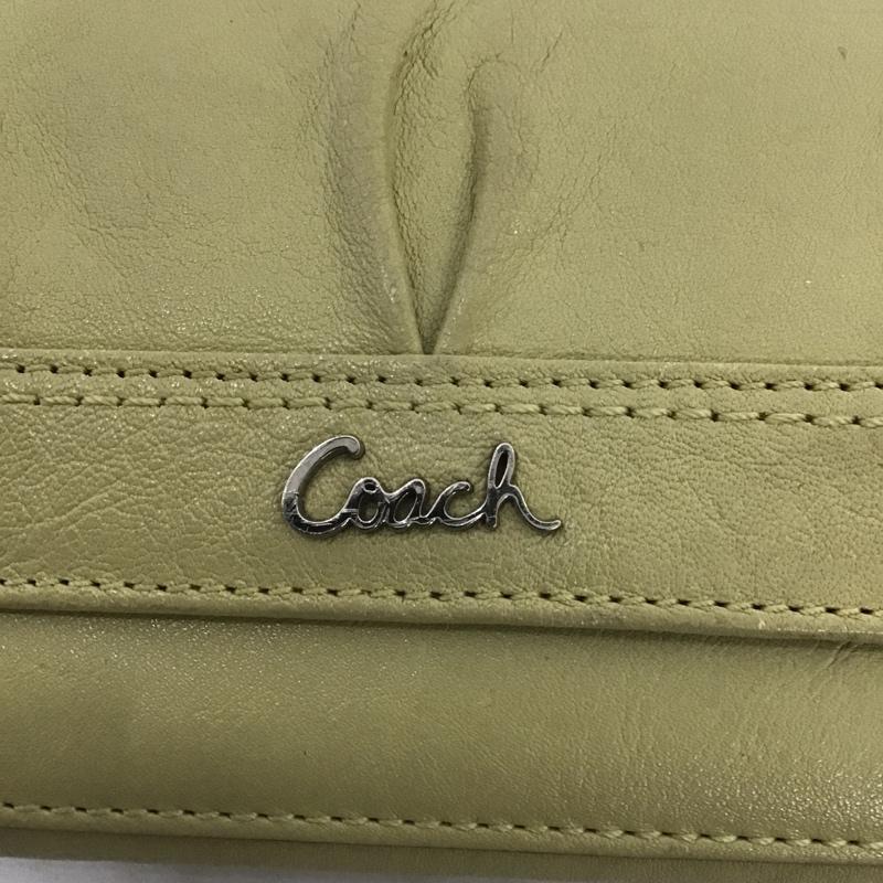 コーチ COACH 財布 長財布 ロゴ、文字 薄緑 / ライトグリーン /  レディース USED 古着 中古 10083890