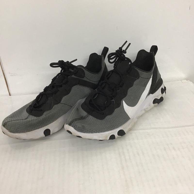 ナイキ NIKE スニーカー スニーカー CI3831-002 REACT ELEMENT 55 SE 27cm 27.0cm ロゴ、文字 黒 / ブラック / X 白 / ホワイト /  メンズ USED 古着 中古 10083907