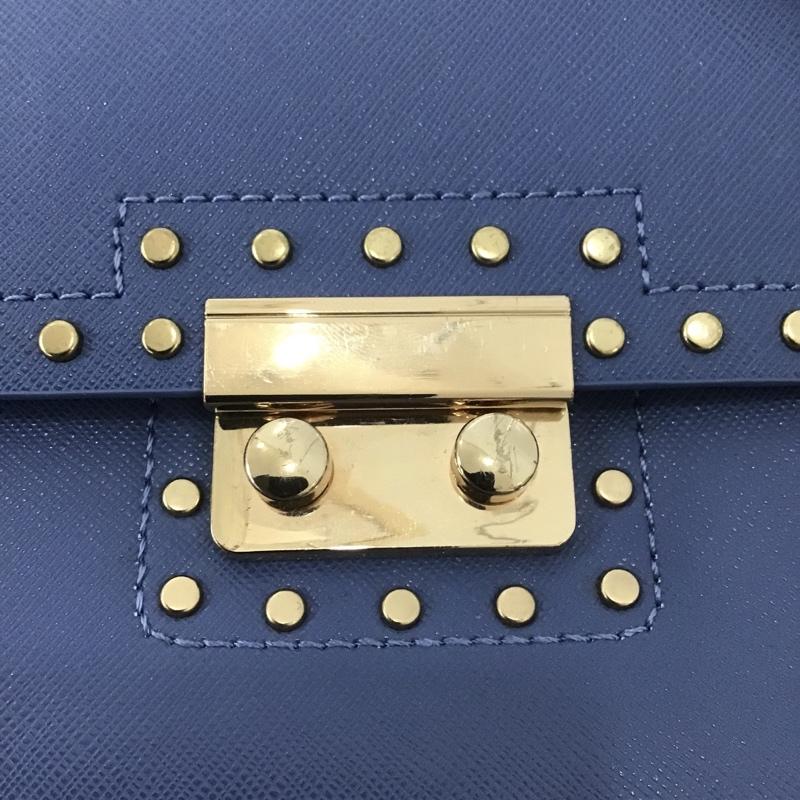 ザラ ZARA ショルダーバッグ ショルダーバッグ 2612 304 009 チェーン 無地 青 / ブルー / X 金 / ゴールド /  レディース USED 古着 中古 10083945