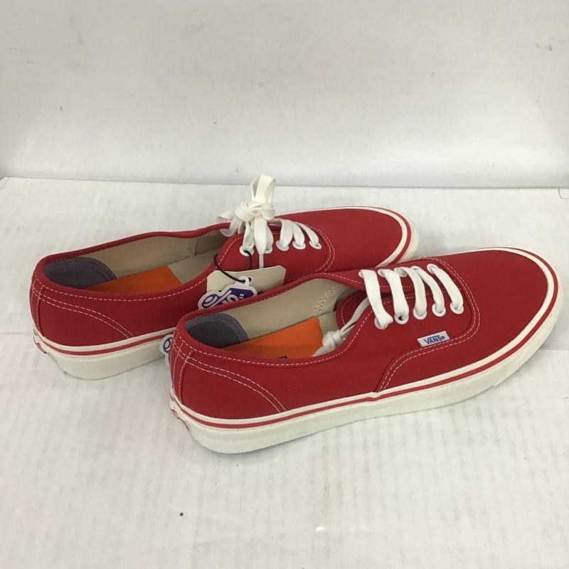 バンズ VANS スニーカー スニーカー Authentic 44 Deck 28cm 箱有 28.0cm ロゴ、文字 赤 / レッド / X 白 / ホワイト /  メンズ USED 古着 中古 10083954