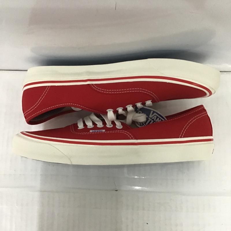 バンズ VANS スニーカー スニーカー Authentic 44 Deck 28cm 箱有 28.0cm ロゴ、文字 赤 / レッド / X 白 / ホワイト /  メンズ USED 古着 中古 10083954