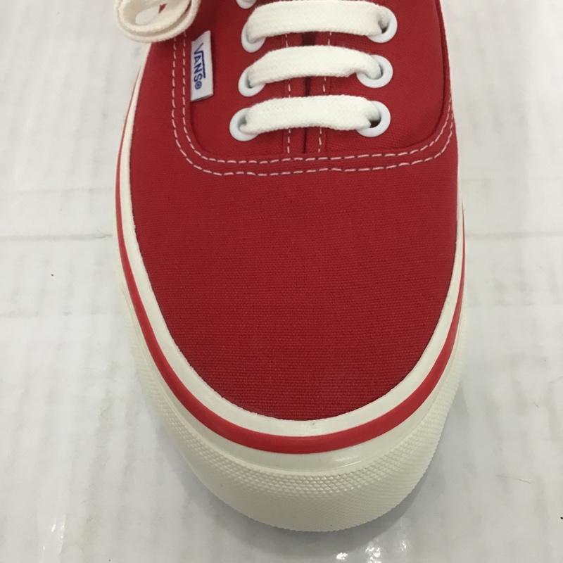 バンズ VANS スニーカー スニーカー Authentic 44 Deck 28cm 箱有 28.0cm ロゴ、文字 赤 / レッド / X 白 / ホワイト /  メンズ USED 古着 中古 10083954