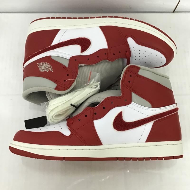 ナイキ NIKE スニーカー スニーカー DJ4891 061 W AIR JORDAN 1 RETRO HIGH OG 29cm 箱有 29.0cm ロゴ、文字 白 / ホワイト / X 灰 / グレー / X 赤 / レッド /  メンズ USED 古着 中古 10084039