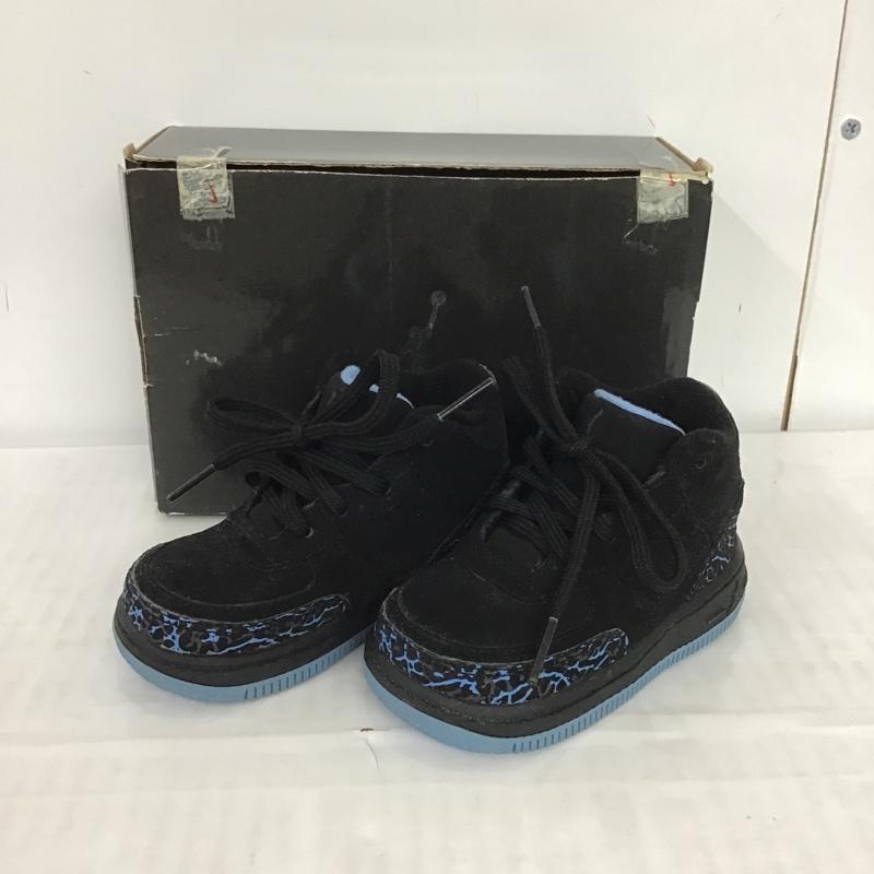 ナイキ NIKE シューズ シューズ 323949 041 JORDAN AJF3 ベビー 11cm 箱有 11.0cm ワンポイント 黒 / ブラック / X 青 / ブルー /  ボーイズ USED 古着 中古 10084046