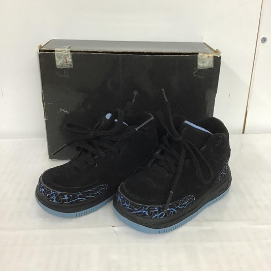 ナイキ NIKE シューズ シューズ 323949 041 JORDAN AJF3 ベビー 11cm 箱有 11.0cm ワンポイント 黒 / ブラック / X 青 / ブルー /  ボーイズ USED 古着 中古 10084046