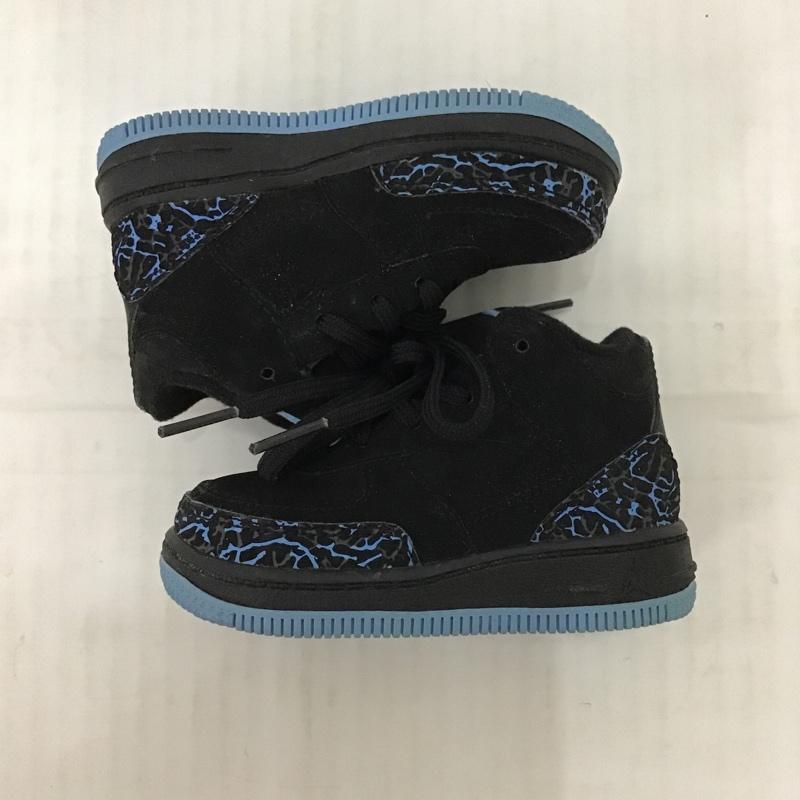 ナイキ NIKE シューズ シューズ 323949 041 JORDAN AJF3 ベビー 11cm 箱有 11.0cm ワンポイント 黒 / ブラック / X 青 / ブルー /  ボーイズ USED 古着 中古 10084046