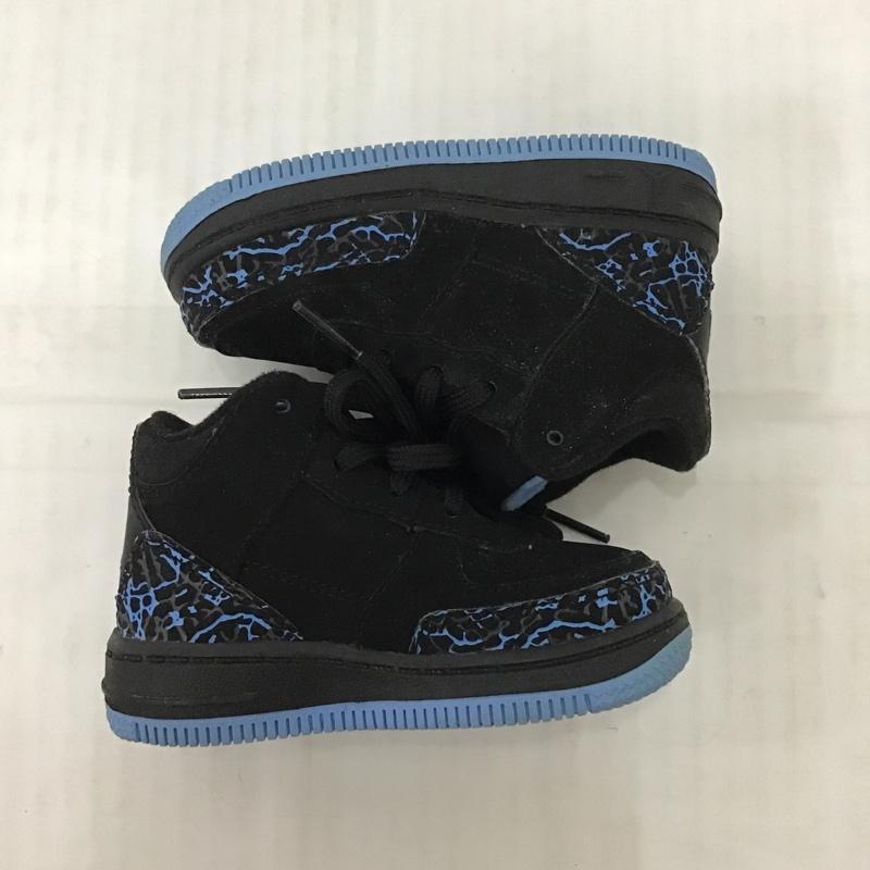 ナイキ NIKE シューズ シューズ 323949 041 JORDAN AJF3 ベビー 11cm 箱有 11.0cm ワンポイント 黒 / ブラック / X 青 / ブルー /  ボーイズ USED 古着 中古 10084046