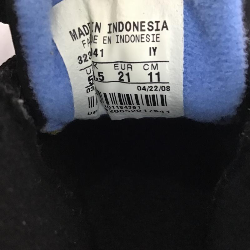ナイキ NIKE シューズ シューズ 323949 041 JORDAN AJF3 ベビー 11cm 箱有 11.0cm ワンポイント 黒 / ブラック / X 青 / ブルー /  ボーイズ USED 古着 中古 10084046