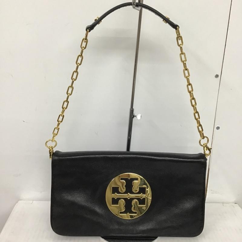 トリーバーチ TORY BURCH ショルダーバッグ ショルダーバッグ チェーン ワンポイント 黒 / ブラック / X 金 / ゴールド /  レディース USED 古着 中古 10084082