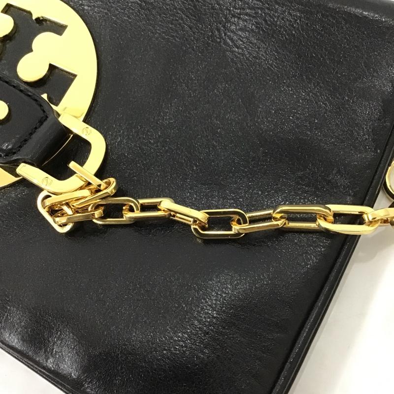 トリーバーチ TORY BURCH ショルダーバッグ ショルダーバッグ チェーン ワンポイント 黒 / ブラック / X 金 / ゴールド /  レディース USED 古着 中古 10084082