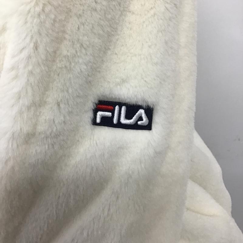 フィラ FILA ジャケット、上着 ジャケット、ブレザー FL-9C25011FJ フリース リバーシブルボアジャケット L ロゴ、文字 白 / ホワイト / X 紺 / ネイビー /  レディース USED 古着 中古 10084196