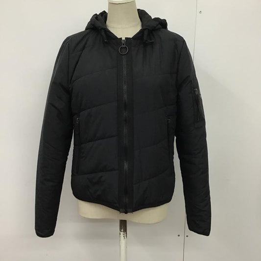 リーボック Reebok ジャケット、上着 ジャケット、ブレザー 中綿 M ロゴ、文字 黒 / ブラック /  レディース USED 古着 中古 10084197