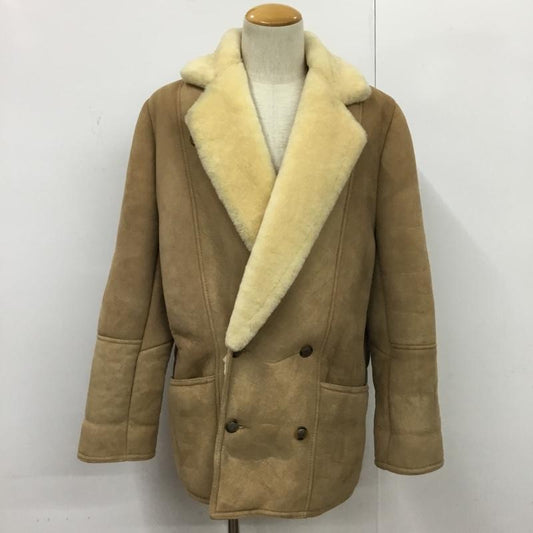 古着 USED コート コート一般 ムートンコート M 無地 ベージュ / ベージュ /  メンズ USED 古着 中古 10084219