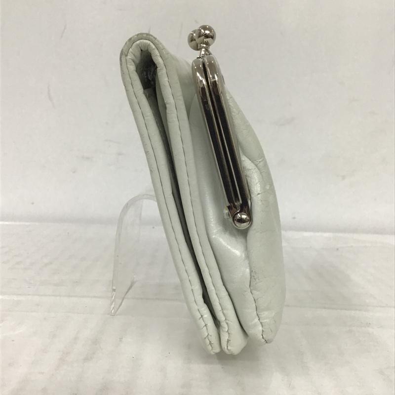 ワイズ Y's 財布 コンパクト財布 がま口 箱有 無地 白 / ホワイト / X 銀 / シルバー /  メンズ USED 古着 中古 10084222