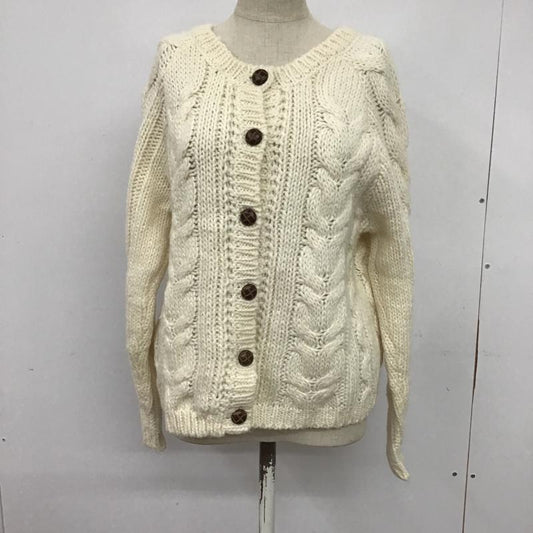 サマンサモスモス Samansa Mos2 カーディガン 長袖 160268 前後着 M  オフホワイト / オフホワイト /  レディース USED 古着 中古 10084240