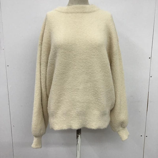 センスオブプレイスバイアーバンリサーチ SENSE OF PLACE by URBAN RESEARCH ニット、セーター 長袖 AA27-22A130 シャギーセーター 無地 アイボリー / アイボリー /  レディース USED 古着 中古 10084242