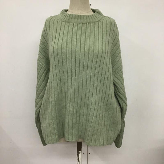 ローリーズファーム LOWRYS FARM ニット、セーター 長袖 FREE 無地 薄緑 / ライトグリーン /  レディース USED 古着 中古 10084276