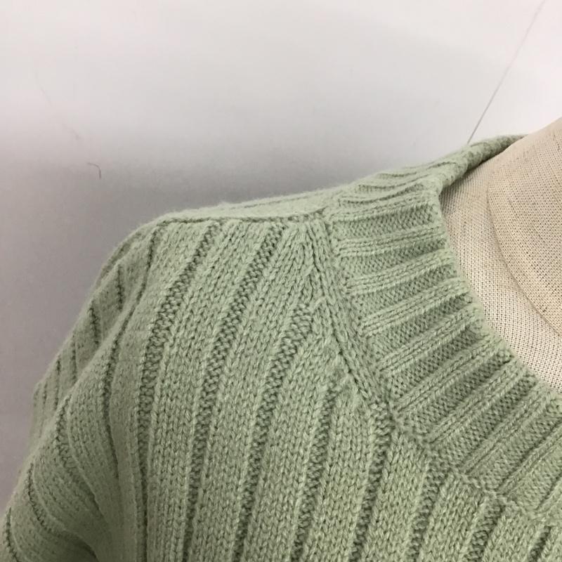ローリーズファーム LOWRYS FARM ニット、セーター 長袖 FREE 無地 薄緑 / ライトグリーン /  レディース USED 古着 中古 10084276