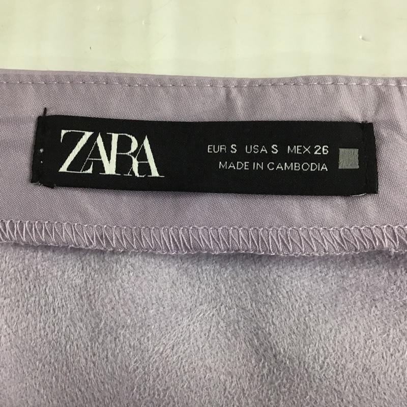 ザラ ZARA カットソー 七分袖 S 無地 紫 / パープル /  レディース USED 古着 中古 10084306