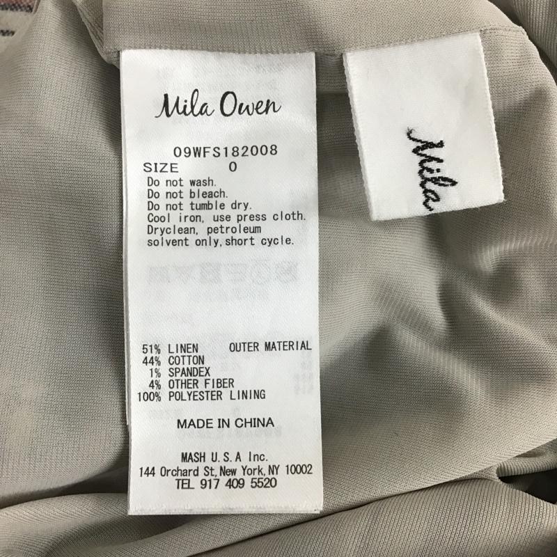 ミラオーウェン Mila Owen スカート ロングスカート 0 チェック マルチカラー / マルチカラー /  レディース USED 古着 中古 10084342