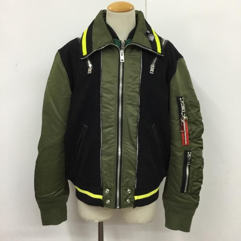 ディーゼル DIESEL ジャケット、上着 ジャンパー、ブルゾン M 無地 黒 / ブラック / X カーキ / カーキ /  メンズ USED 古着 中古 10084358