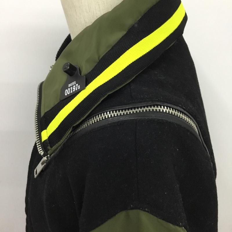 ディーゼル DIESEL ジャケット、上着 ジャンパー、ブルゾン M 無地 黒 / ブラック / X カーキ / カーキ /  メンズ USED 古着 中古 10084358