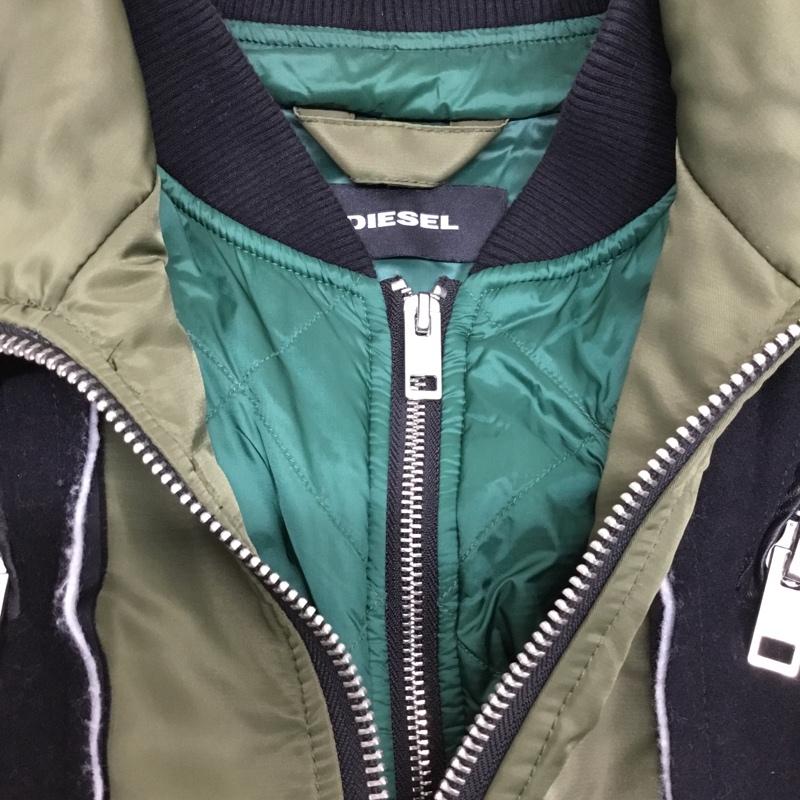 ディーゼル DIESEL ジャケット、上着 ジャンパー、ブルゾン M 無地 黒 / ブラック / X カーキ / カーキ /  メンズ USED 古着 中古 10084358