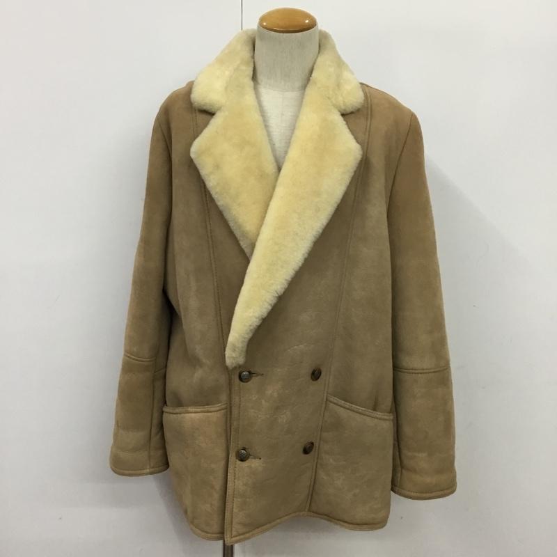 古着 USED コート コート一般 ムートン XL 無地 ベージュ / ベージュ /  メンズ USED 古着 中古 10084429