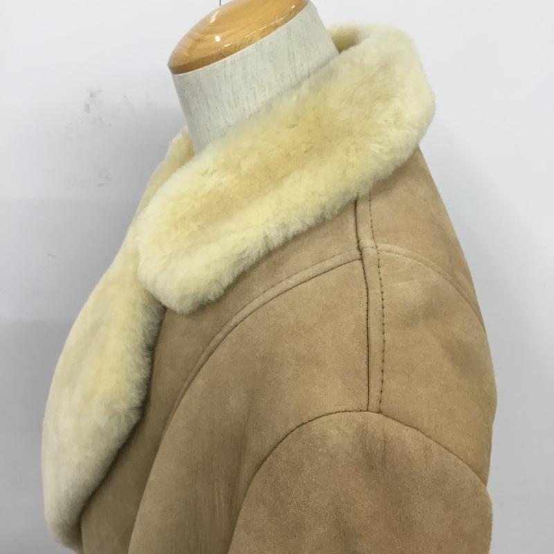 古着 USED コート コート一般 ムートン XL 無地 ベージュ / ベージュ /  メンズ USED 古着 中古 10084429
