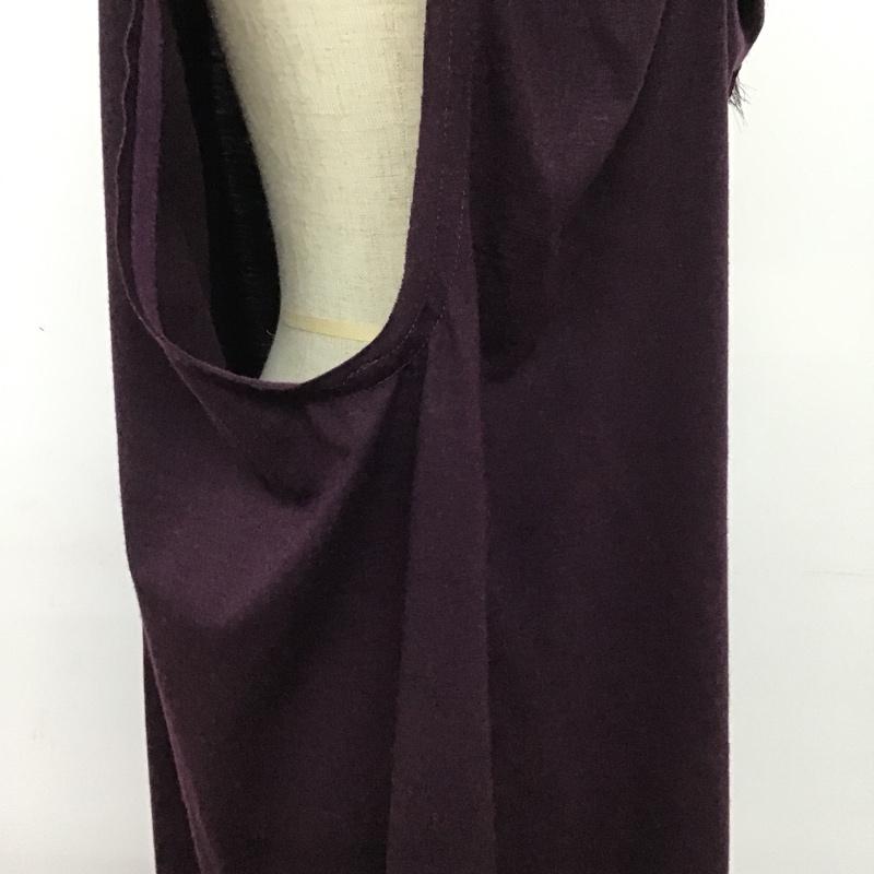 レイビームス Ray BEAMS ワンピース ひざ丈スカート 4326-0123-856 ノースリーブ 無地 紫 / パープル /  レディース USED 古着 中古 10084513