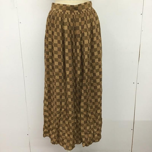マウジー MOUSSY スカート ロングスカート 010CAH30-5200 CHECK MAXI SK タグ付き 2 総柄 茶 / ブラウン / X ベージュ / ベージュ /  レディース USED 古着 中古 10084542
