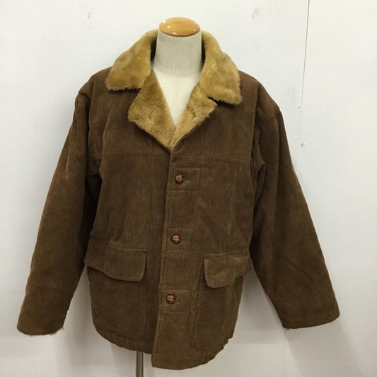 古着 USED コート コート一般 コーデュロイ 中綿 M 無地 茶 / ブラウン /  メンズ USED 古着 中古 10084554