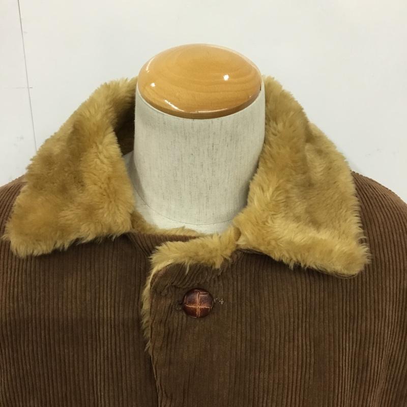 古着 USED コート コート一般 コーデュロイ 中綿 M 無地 茶 / ブラウン /  メンズ USED 古着 中古 10084554
