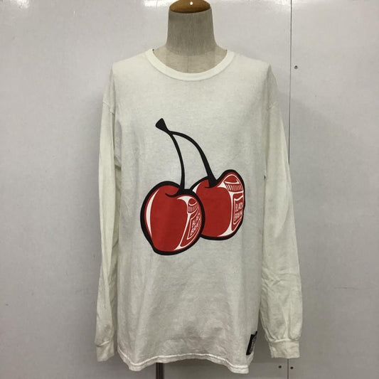 ブラックブレイン BLACK BRAIN Tシャツ 長袖 L プリント 白 / ホワイト /  メンズ USED 古着 中古 10084578