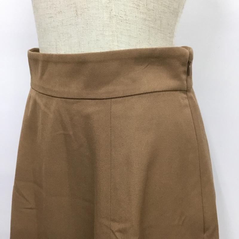 ナチュラルビューティーベーシック NATURAL BEAUTY BASIC スカート ロングスカート M 無地 茶 / ブラウン /  レディース USED 古着 中古 10084602