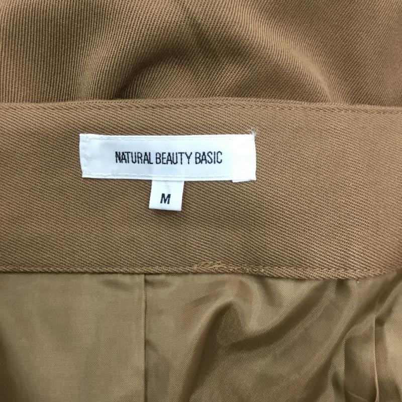 ナチュラルビューティーベーシック NATURAL BEAUTY BASIC スカート ロングスカート M 無地 茶 / ブラウン /  レディース USED 古着 中古 10084602