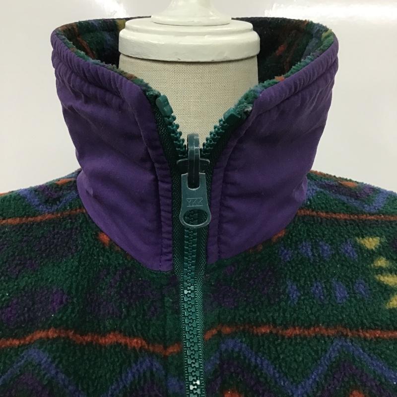 コロンビア Columbia ジャケット、上着 ジャケット、ブレザー WL674X 7653 フリース 総柄 緑 / グリーン / X 紫 / パープル / X 橙 / オレンジ / X 黄 / イエロー /  レディース USED 古着 中古 10084610